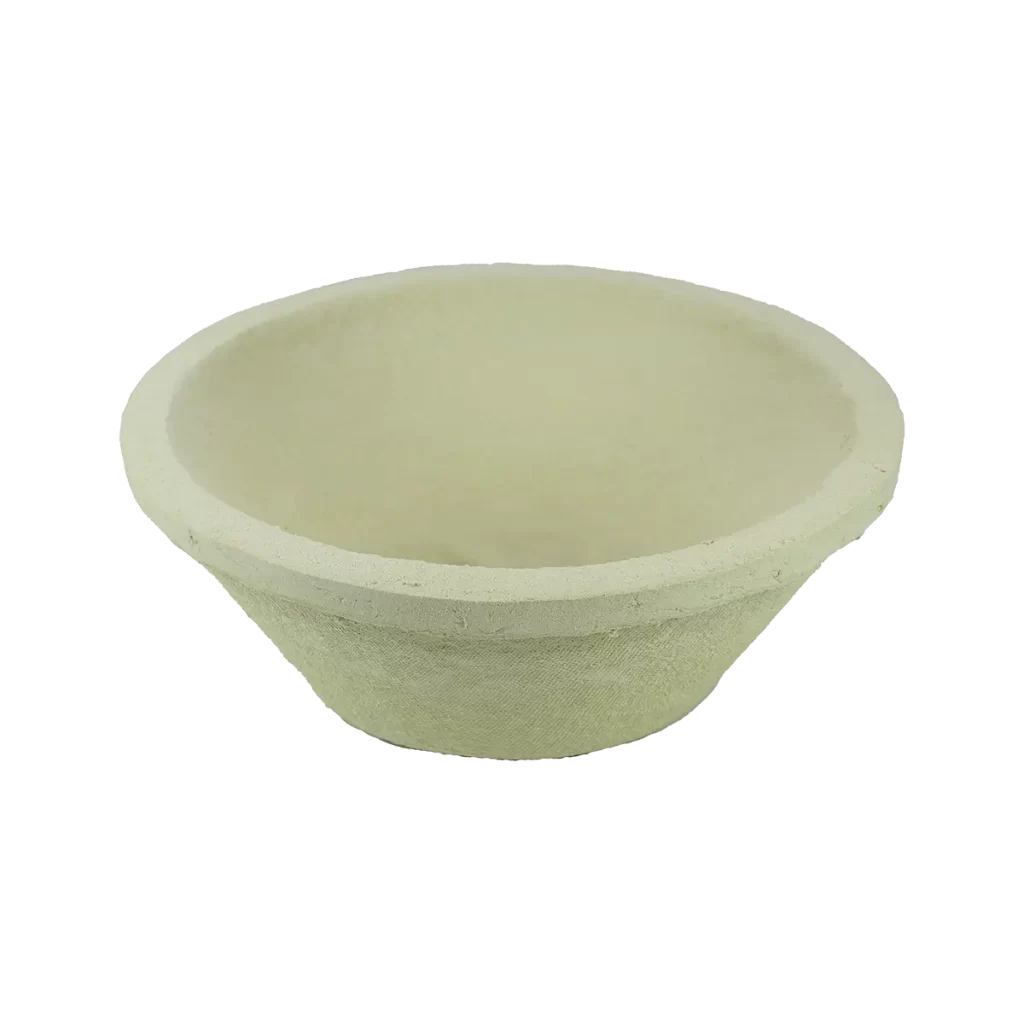 Woodpulp Banneton round with spiral for bread 750g