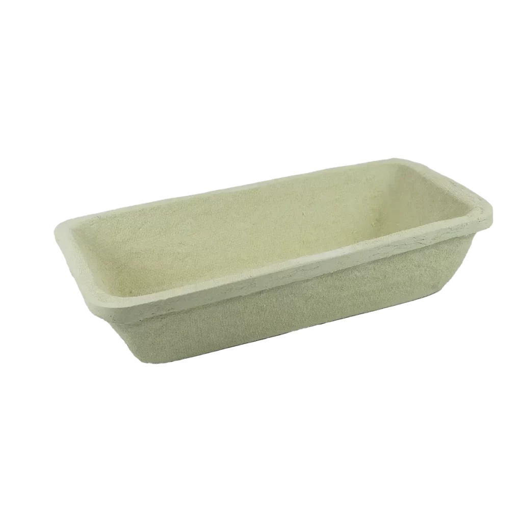Wood pulp Banneton 0.75kg bread long angular with plait pattern Wood pulp Banneton 0.75kg bread long angular with plait pattern