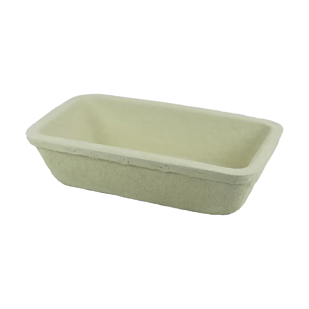 Woodpulp Banneton long angular with corn pattern for bread 0.75kg Woodpulp Banneton long angular with corn pattern for bread 0.75kg